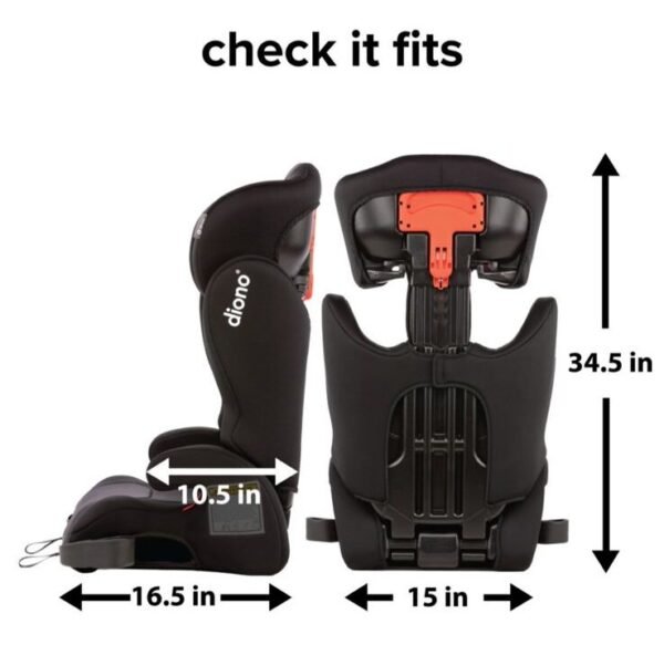 مقعد السيارة الداعم عالي الظهر Diono Cambria 2 - آمن ومريح وأنيقDiono Cambria 2 High-Back Booster Car Seat - Safe, Comfortable, and Stylish - Image 4