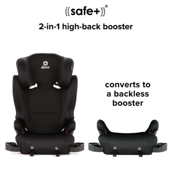 مقعد السيارة الداعم عالي الظهر Diono Cambria 2 - آمن ومريح وأنيقDiono Cambria 2 High-Back Booster Car Seat - Safe, Comfortable, and Stylish - Image 2