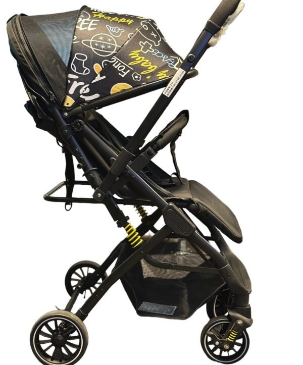 عربة أطفال خفيفة الوزن وقابلة للطي مع مظلة أنيقة - مريحة ومريحة ومحمولةLightweight Foldable Baby Stroller with Stylish Canopy - Convenient, Comfortable, and Portable - Image 2