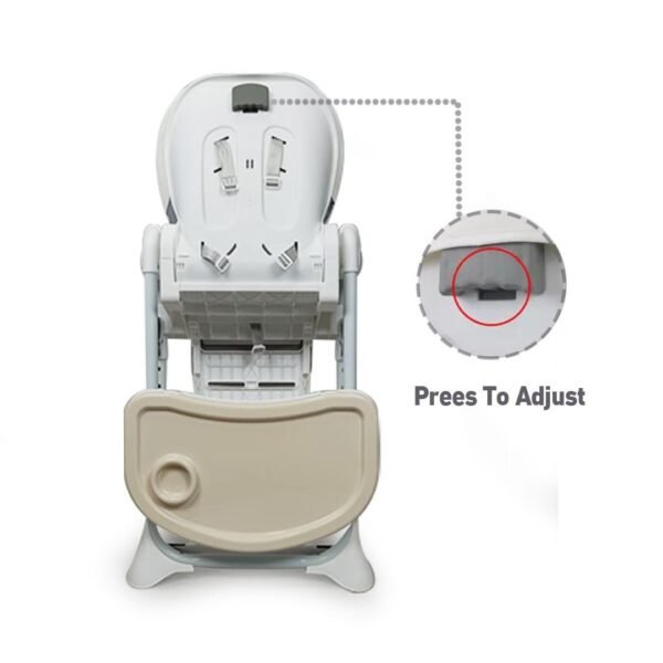 "(Burbay) كرسي مرتفع - قابل للتعديل، مريح، ومتحرك ليناسب وقت تناول طعام طفلك"“Burbay High Chair – Adjustable, Comfortable, and Mobile for Your Baby’s Mealtime” - Image 3