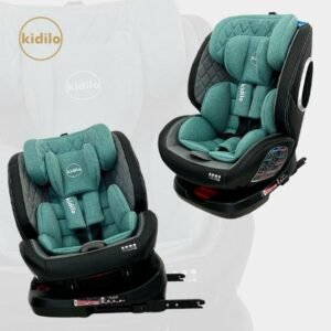 (Kidlio) مقعد السيارة القابل للدوران 360 درجة (Isofix) – أقصى درجات السلامة والراحة من حديثي الولادة إلى الأطفال الصغار”“Kidlio 360° Rotating Isofix Car Seat – Ultimate Safety and Comfort from Newborn to Toddler”