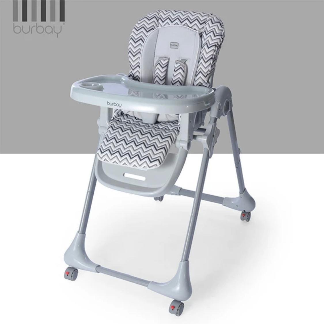 مرن و مريح ومحمول لوقت تناول طعام طفلك Burbay  كرسي      “Burbay High Chair – Flexible, Cozy, and Portable for Your Baby’s Mealtime”